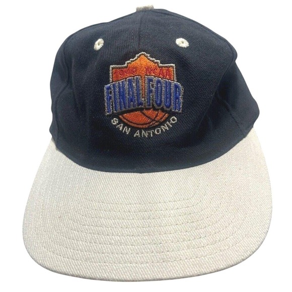 Gear For Sports Other - VTG 1998 NCAA Final Four San Antonio Snap Baseball Cap Black Adjustable Tan Read